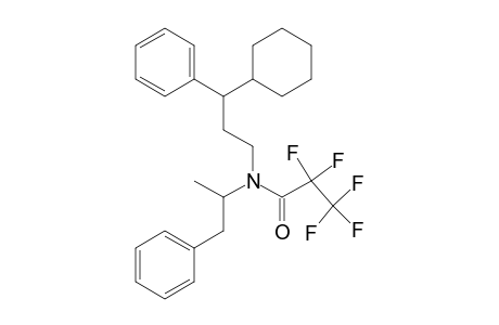 N-(pentafluoropropionyl)-N-(3-cyclohexyl-3-phenylpropyl)-.alpha.-methyl-.beta.-phenylethylamine