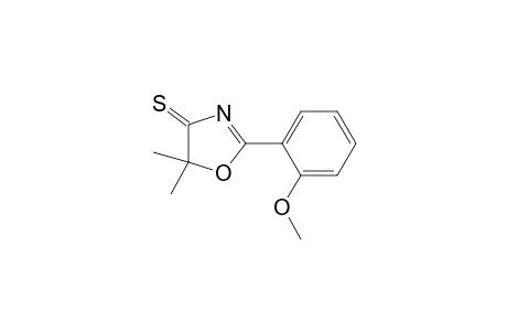 2-(2-methoxyphenyl)-5,5-dimethyl-1,3-oxazole-4-thione
