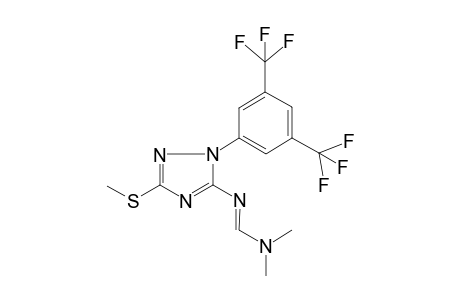 N'-[1-[3,5-Bis(trifluoromethyl)phenyl]-3-(methylsulfanyl)-1H-1,2,4-triazol-5-yl]-N,N-dimethylimidoformamide