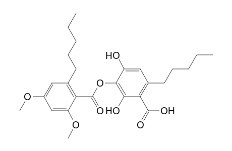 3-(2,4-dimethoxy-6-pentyl-phenyl)carbonyloxy-2,4-bis(oxidanyl)-6-pentyl-benzoic acid