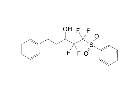 1,1,2,2-Tetrafluoro-5-phenyl-1-(phenylsulfonyl)pentan-3-ol