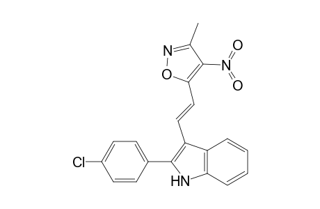 5-{2-[(p-chlorophenyl)-indol-3-yl]-ethenyl}(3-methyl-4-nitro)isoxazole