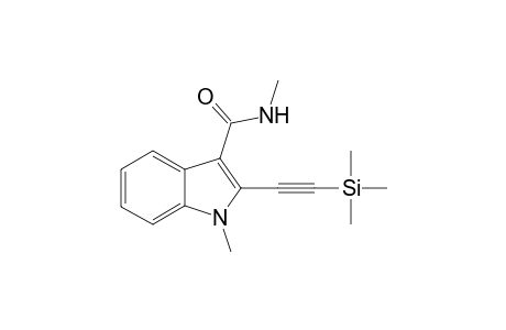 N-Methyl-2-[(trimethylsilyl)ethynyl]-1-methyl-1H-indole-3-carboxmide