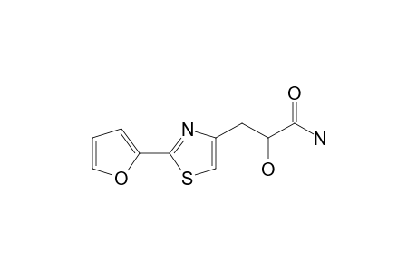 3-[2-(2-furyl)thiazol-4-yl]-2-hydroxy-propionamide
