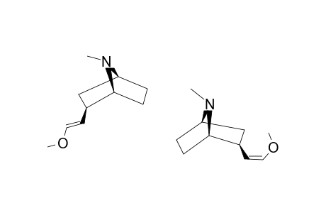 exo-2-(Methoxyethenyl)-7-methyl-7-azabicyclo[2.2.1]heptane