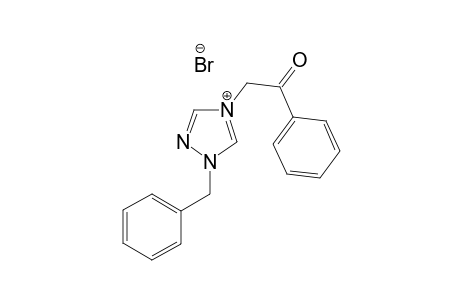 1-Benzyl-4-phenacyl-1H-[1,2,4]triazol-4-um bromide
