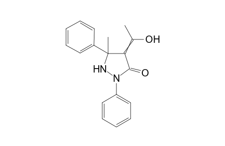 4-(1-hydroxyethylidene)-5-methyl-2,5-diphenyl-pyrazolidin-3-one