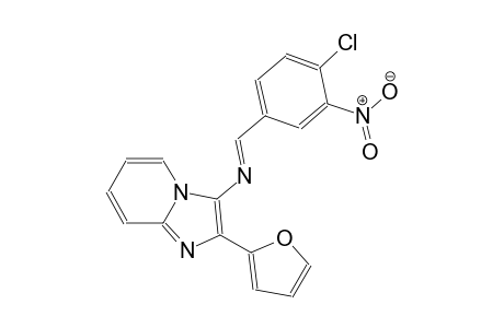 imidazo[1,2-a]pyridin-3-amine, N-[(E)-(4-chloro-3-nitrophenyl)methylidene]-2-(2-furanyl)-