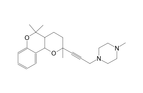 1-methyl-4-[3-(2,5,5-trimethyl-3,4,4a,10b-tetrahydro-2H,5H-pyrano[3,2-c]chromen-2-yl)-2-propynyl]piperazine