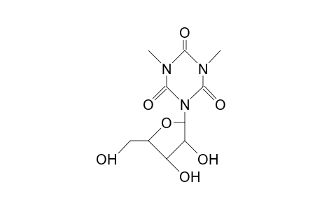 1,3-Dimethyl-5-(.beta.-D-ribofuranosyl)-S-triazine-2,4,6(1H,3H,5H)-trione
