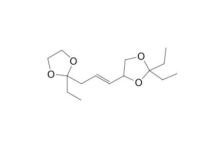 2,2-Diethyl-4-[3'-(2"-ethyl-1",3"-dioxolan-2"-yl)-propenyl]-1,3-dioxolane