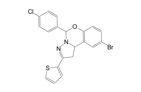 pyrazolo[1,5-c][1,3]benzoxazine, 9-bromo-5-(4-chlorophenyl)-1,10b-dihydro-2-(2-thienyl)-