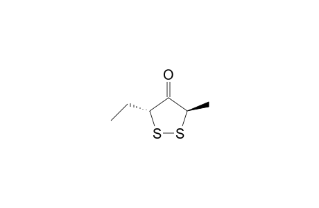 trans-3-Ethyl-5-methyl-1,2-dithiolan-4-one