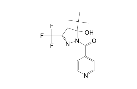 (5-tert-Butyl-5-hydroxy-3-trifluoromethyl-4,5-dihydro-pyrazol-1-yl)-pyridin-4-yl-methanone
