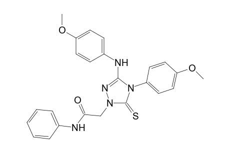 1H-1,2,4-Triazole-1-acetamide, 4,5-dihydro-4-(4-methoxyphenyl)-3-[(4-methoxyphenyl)amino]-N-phenyl-5-thioxo-
