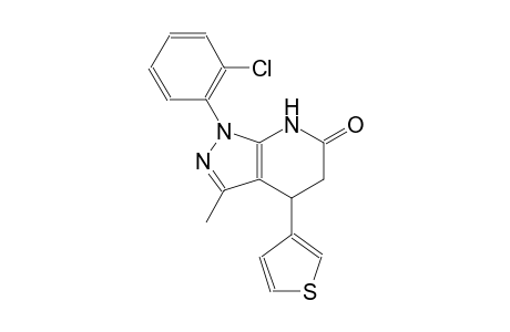 6H-pyrazolo[3,4-b]pyridin-6-one, 1-(2-chlorophenyl)-1,4,5,7-tetrahydro-3-methyl-4-(3-thienyl)-