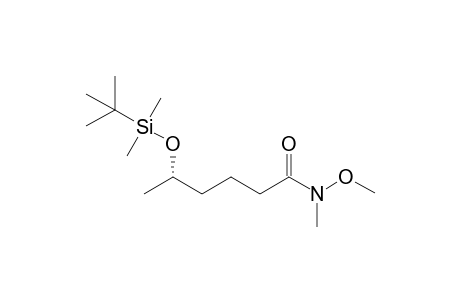 5S-(tert-Butyldimethylsilyloxy)hexanoic acid methoxymethylamide