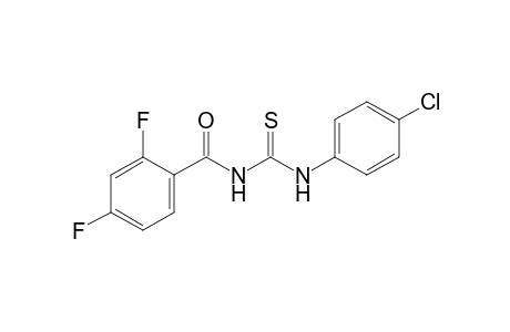 1-(p-chlorophenyl)-3-(2,4-difluorobenzoyl)-2-thiourea