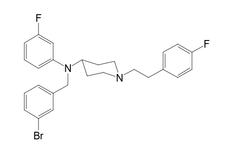 N-3-Bromobenzyl-N-3-fluorophenyl-1-[2-(4-fluorophenyl)ethyl]piperidin-4-amine