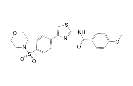 benzamide, 4-methoxy-N-[4-[4-(4-morpholinylsulfonyl)phenyl]-2-thiazolyl]-