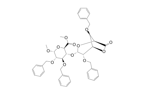 METHYL-(METHYL-2,3-DI-O-BENZYL-4-(2,4-DI-O-BENZYL-ALPHA-D-GALACTOPYRANOSIDURONO-6,3-LACTONE)-ALPHA-D-GLUCOPYRANOSIDE)-URONATE