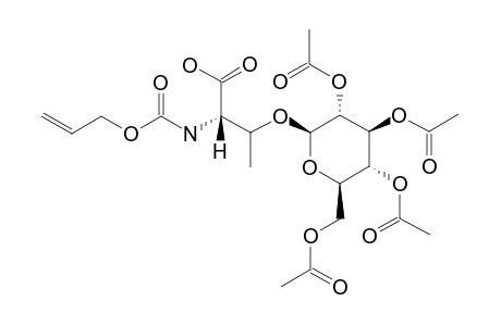 N-(ALLYLOXYCARBONYL)-O-(2,3,4,6-TETRA-O-ACETYL-BETA-D-GLUCOPYRANOSYL)-L-THREONINE