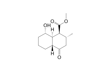Methyl (1S,2R,4aR,8S,8aR)-1,2,3,4a,6,7,8,8a-Octahydro-8-hydroxy-2-methylnaphthalen-4(4aH)-one-1-carboxylate