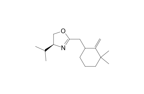 (4S,2'R)-2-((3,3-dimethyl-2-methylenecyclohex-1-yl)methyl)-4,5-dihydro-4-(1-methylethyl)oxazole