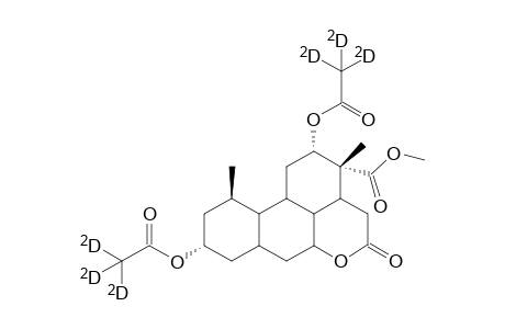 (3)Methyl ester of 2.alpha.,9.alpha.-Bis(trideuteroacetoxy)-3.alpha.-carboxy-3.beta.,11a.beta.-dimethyl-5-oxoperhydrophenantro[10,1-bc]pyran