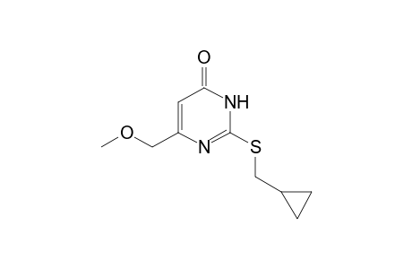 2-[(cyclopropylmethyl)thio]-6-(methoxymethyl)-4(3H)-pyrimidinone