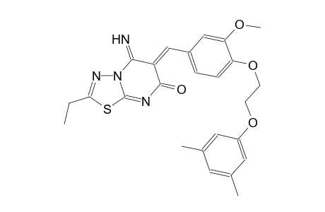 7H-[1,3,4]thiadiazolo[3,2-a]pyrimidin-7-one, 6-[[4-[2-(3,5-dimethylphenoxy)ethoxy]-3-methoxyphenyl]methylene]-2-ethyl-5,6-dihydro-5-imino-, (6Z)-