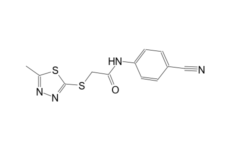 N-(4-cyanophenyl)-2-[(5-methyl-1,3,4-thiadiazol-2-yl)sulfanyl]acetamide