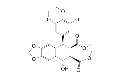 (5S,6R,7R,8R)-5-hydroxy-8-(3,4,5-trimethoxyphenyl)-5,6,7,8-tetrahydrobenzo[f][1,3]benzodioxole-6,7-dicarboxylic acid dimethyl ester