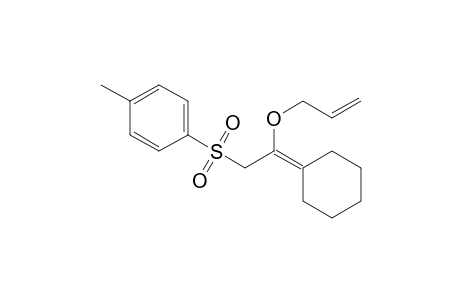 Benzene, 1-[[2-cyclohexylidene-2-(2-propenyloxy)ethyl]sulfonyl]-4-methyl-