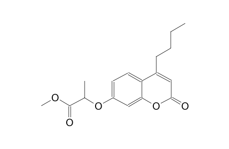 propanoic acid, 2-[(4-butyl-2-oxo-2H-1-benzopyran-7-yl)oxy]-, methyl ester