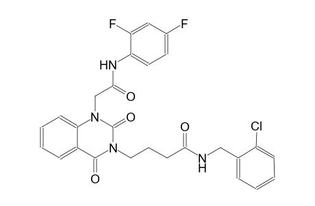 N-(2-chlorobenzyl)-4-(1-[2-(2,4-difluoroanilino)-2-oxoethyl]-2,4-dioxo-1,4-dihydro-3(2H)-quinazolinyl)butanamide