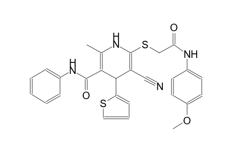 3-pyridinecarboxamide, 5-cyano-1,4-dihydro-6-[[2-[(4-methoxyphenyl)amino]-2-oxoethyl]thio]-2-methyl-N-phenyl-4-(2-thienyl)-
