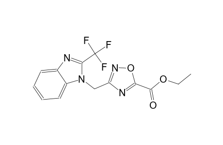 ethyl 3-{[2-(trifluoromethyl)-1H-benzimidazol-1-yl]methyl}-1,2,4-oxadiazole-5-carboxylate