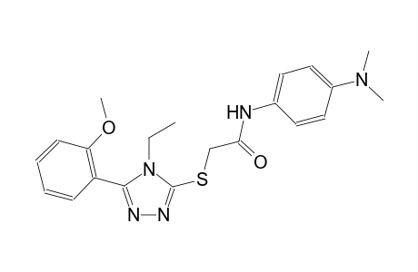 N-[4-(dimethylamino)phenyl]-2-{[4-ethyl-5-(2-methoxyphenyl)-4H-1,2,4-triazol-3-yl]sulfanyl}acetamide