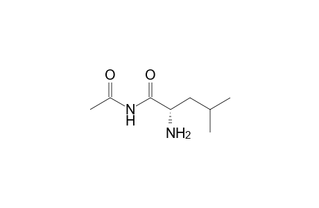 (2S)-N-acetyl-2-amino-4-methylpentanamide