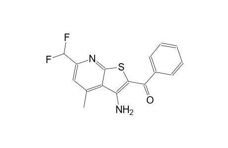 [3-amino-6-(difluoromethyl)-4-methylthieno[2,3-b]pyridin-2-yl](phenyl)methanone