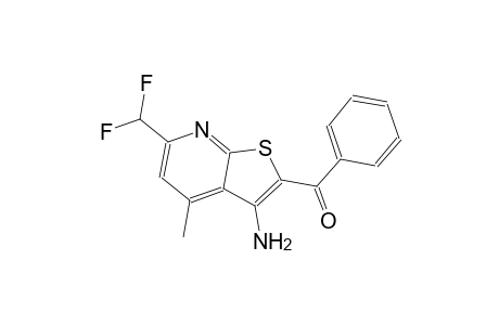 [3-amino-6-(difluoromethyl)-4-methylthieno[2,3-b]pyridin-2-yl](phenyl)methanone