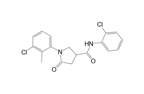 Pyrrolidine-3-carboxamide, 1-(3-chloro-2-methylphenyl)-N-(2-chlorophenyl)-5-oxo-