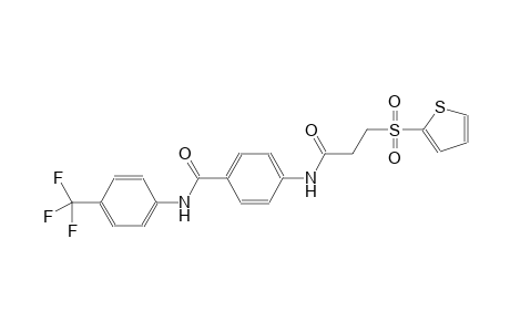 4-{[3-(2-thienylsulfonyl)propanoyl]amino}-N-[4-(trifluoromethyl)phenyl]benzamide