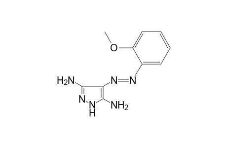 4-[(E)-(2-Methoxyphenyl)diazenyl]-1H-pyrazole-3,5-diamine
