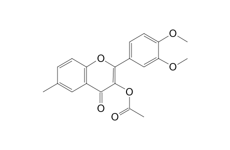 3',4'-dimethoxy-3-hydroxy-6-methylflavone, acetate