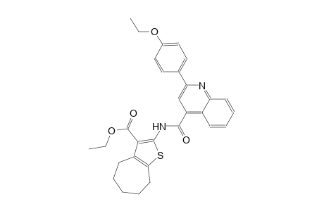 ethyl 2-({[2-(4-ethoxyphenyl)-4-quinolinyl]carbonyl}amino)-5,6,7,8-tetrahydro-4H-cyclohepta[b]thiophene-3-carboxylate