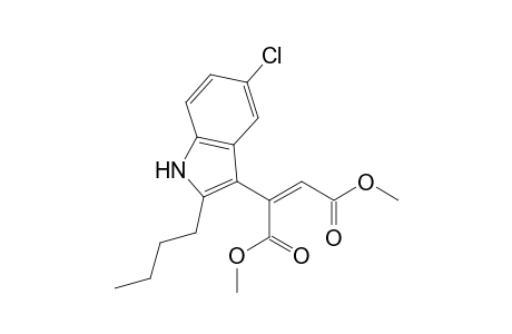 Methyl 3-(2-butyl-5-chloroindol-3-yl)-3-(methoxycarbonyl)prop-2-enoate