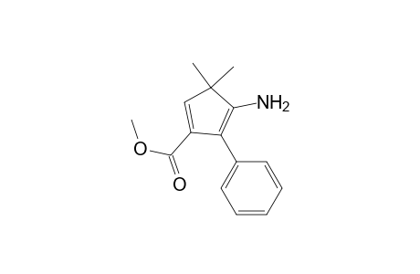 1,4-Cyclopentadiene-1-carboxylic acid, 4-amino-3,3-dimethyl-5-phenyl-, methyl ester