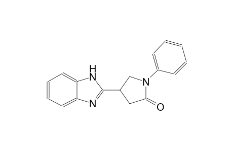 4-(1H-benzimidazol-2-yl)-1-phenyl-2-pyrrolidinone
